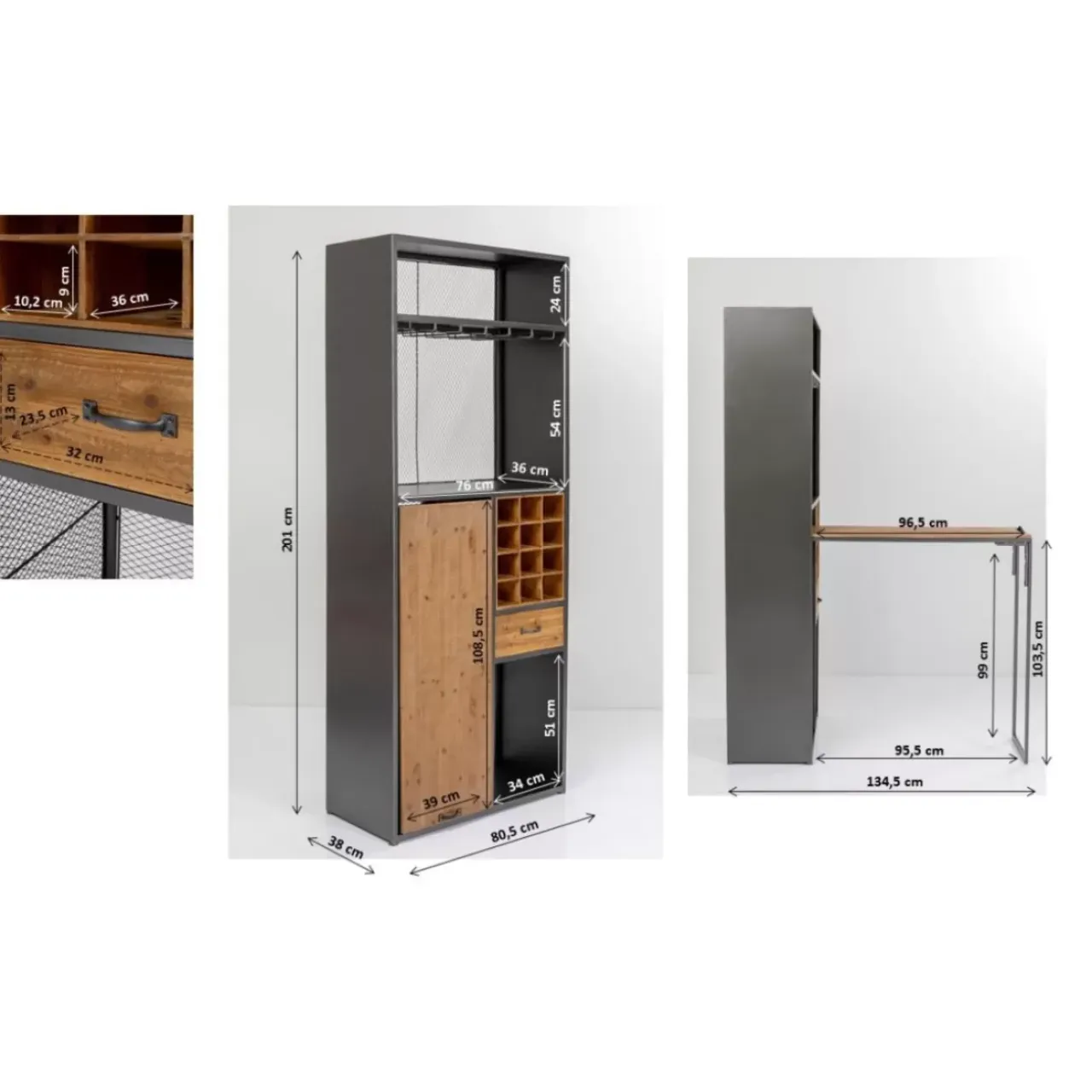 Bars-KARE Design Barschrank Vinoteca