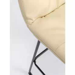 Sitzbänke-KARE Design Barstuhl Daria Creme 75Cm