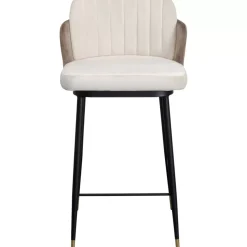 Sitzbänke-KARE Design Barstuhl Hojas Beige