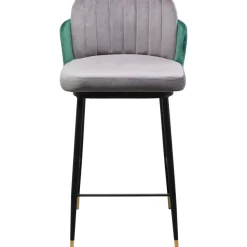Sitzbänke-KARE Design Barstuhl Hojas Grau
