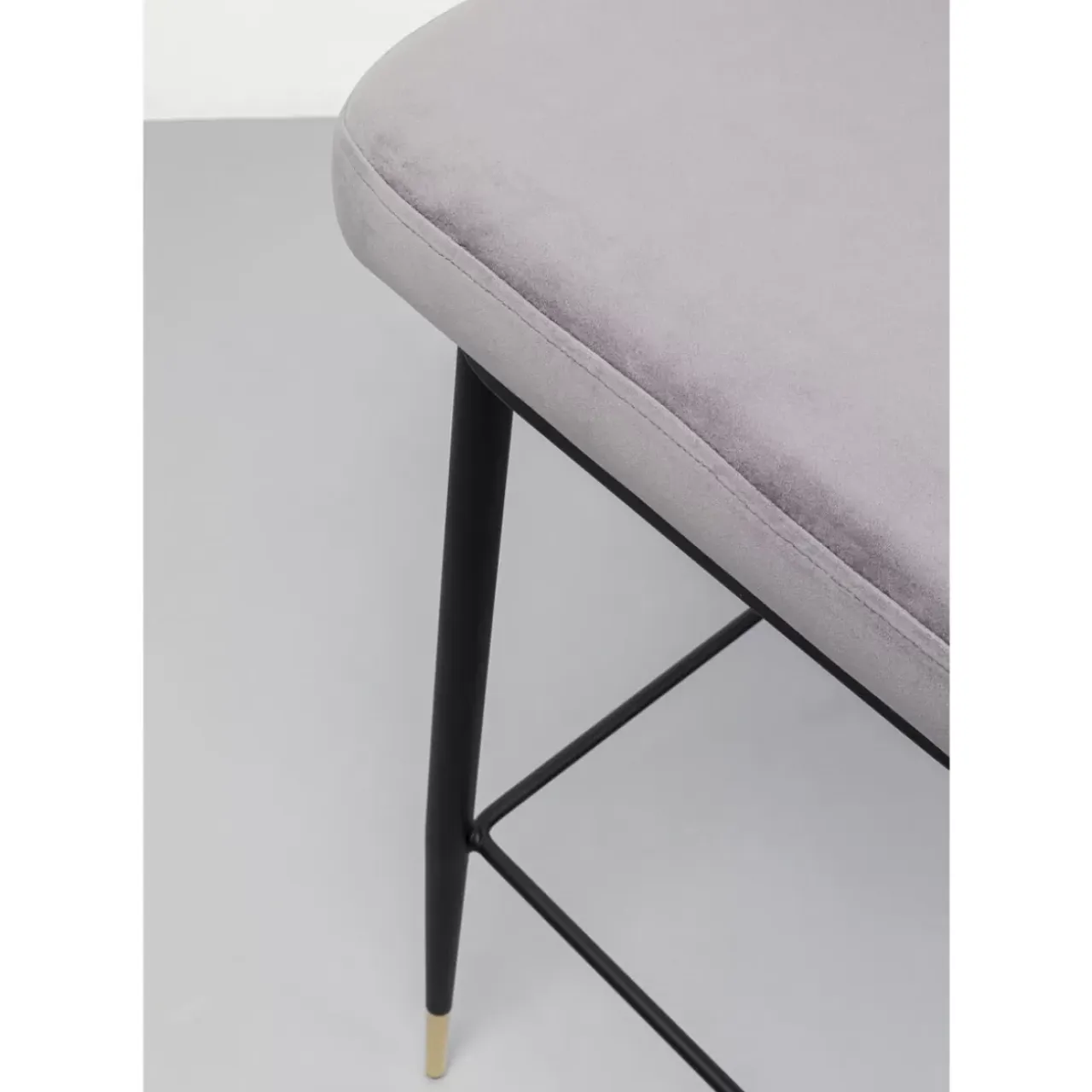 Sitzbänke-KARE Design Barstuhl Hojas Grau