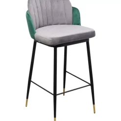 Sitzbänke-KARE Design Barstuhl Hojas Grau