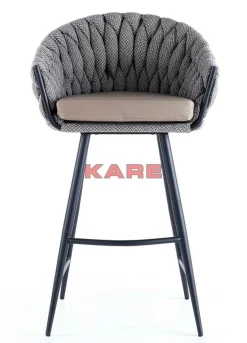Sitzbänke-KARE Design Barstuhl Knot Tweed