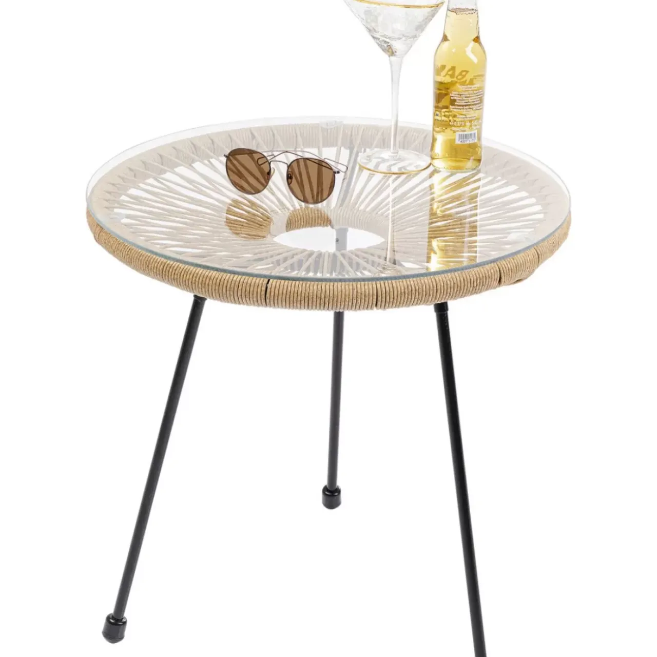 Outdoormöbel-KARE Design Beistelltisch Acapulco Natur