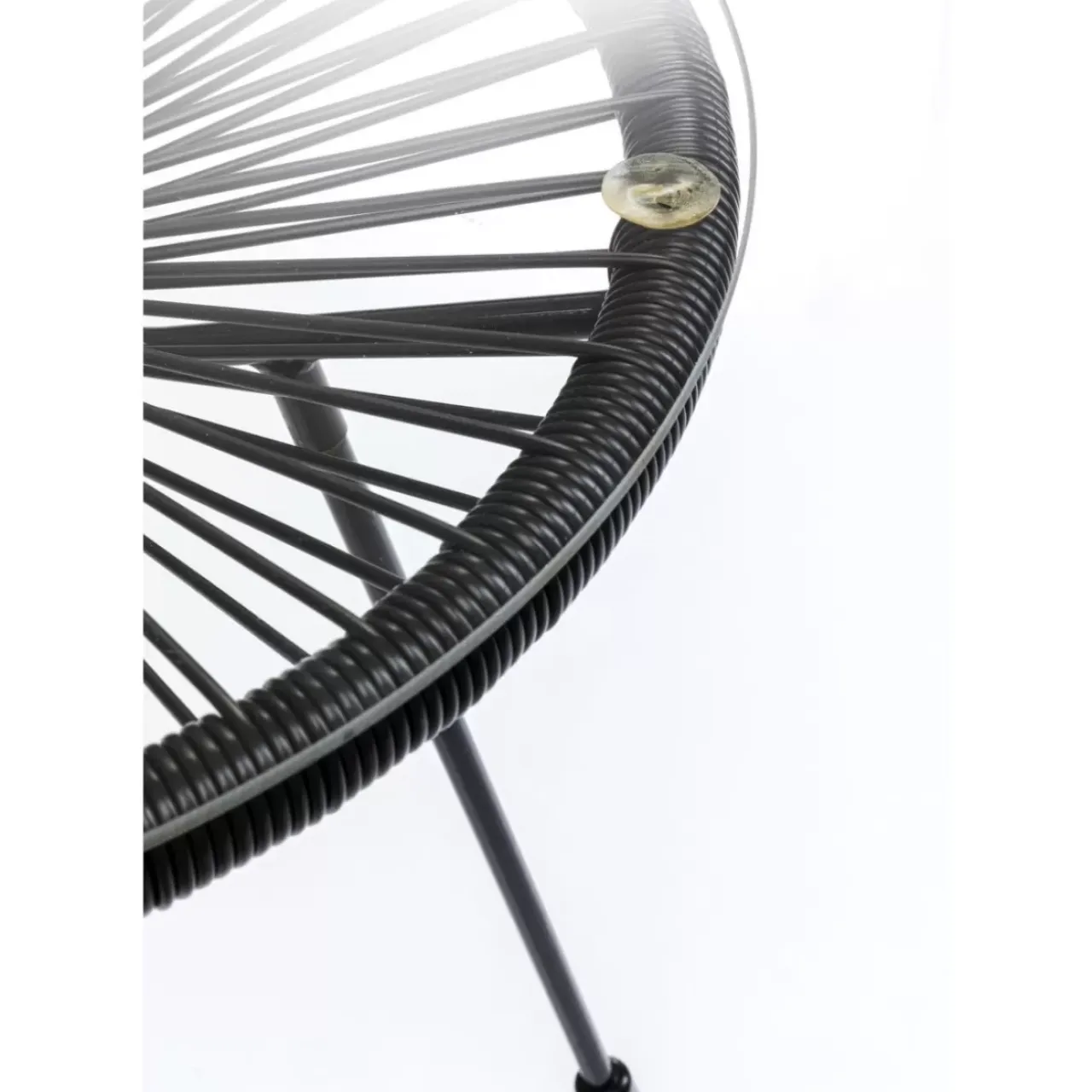Outdoormöbel-KARE Design Beistelltisch Acapulco Schwarz