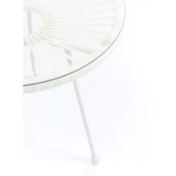Outdoormöbel-KARE Design Beistelltisch Acapulco Weiss