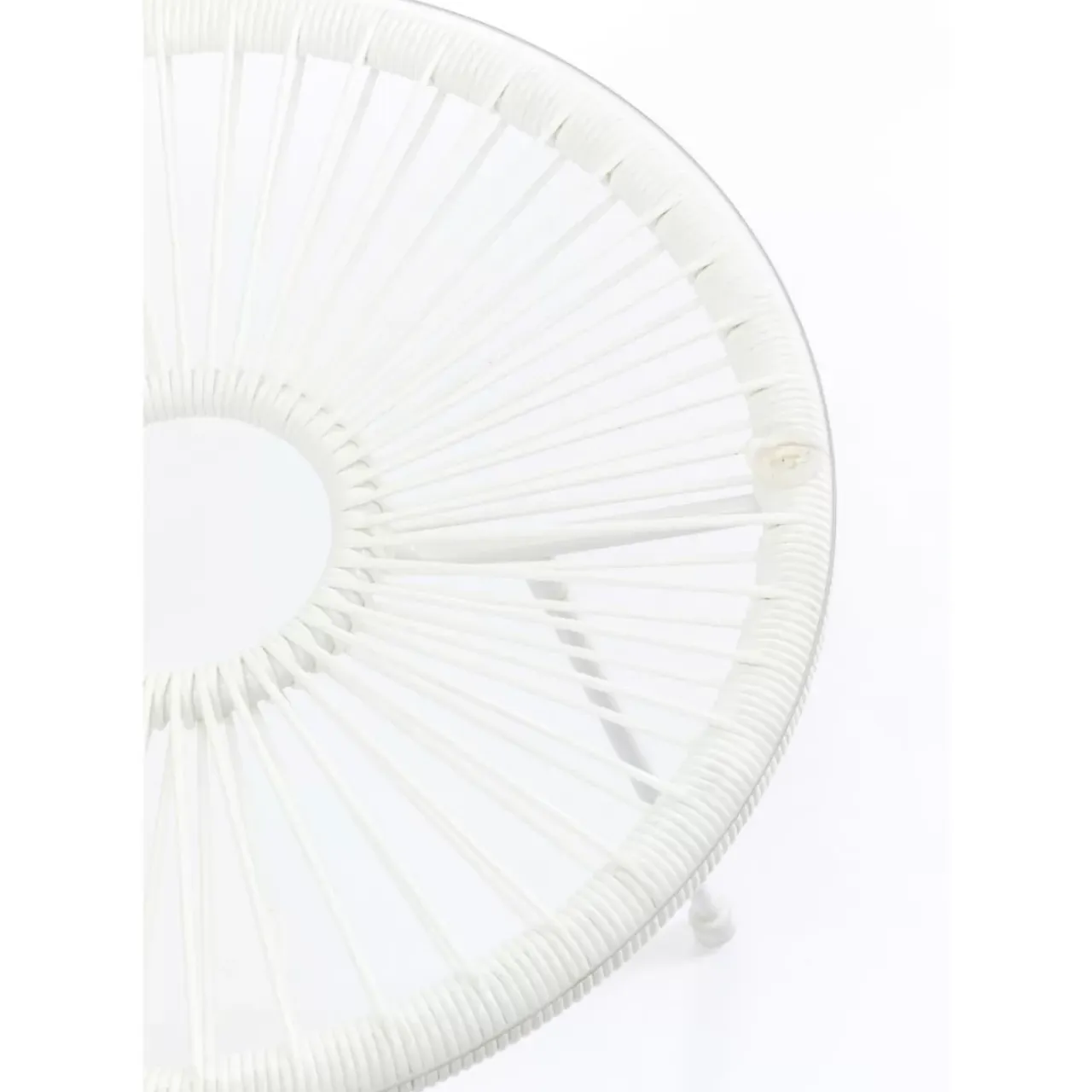 Outdoormöbel-KARE Design Beistelltisch Acapulco Weiss