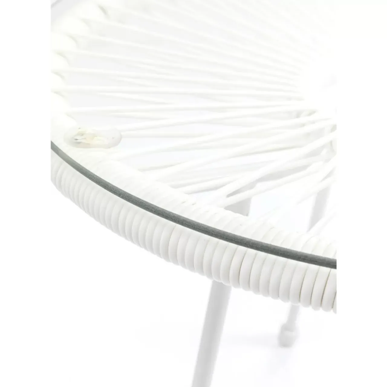 Outdoormöbel-KARE Design Beistelltisch Acapulco Weiss