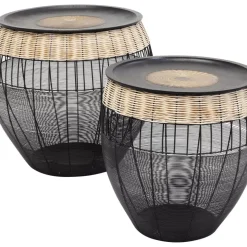 Tische-KARE Design Beistelltisch African Drums (2/Set)