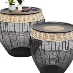 Tische-KARE Design Beistelltisch African Drums (2/Set)