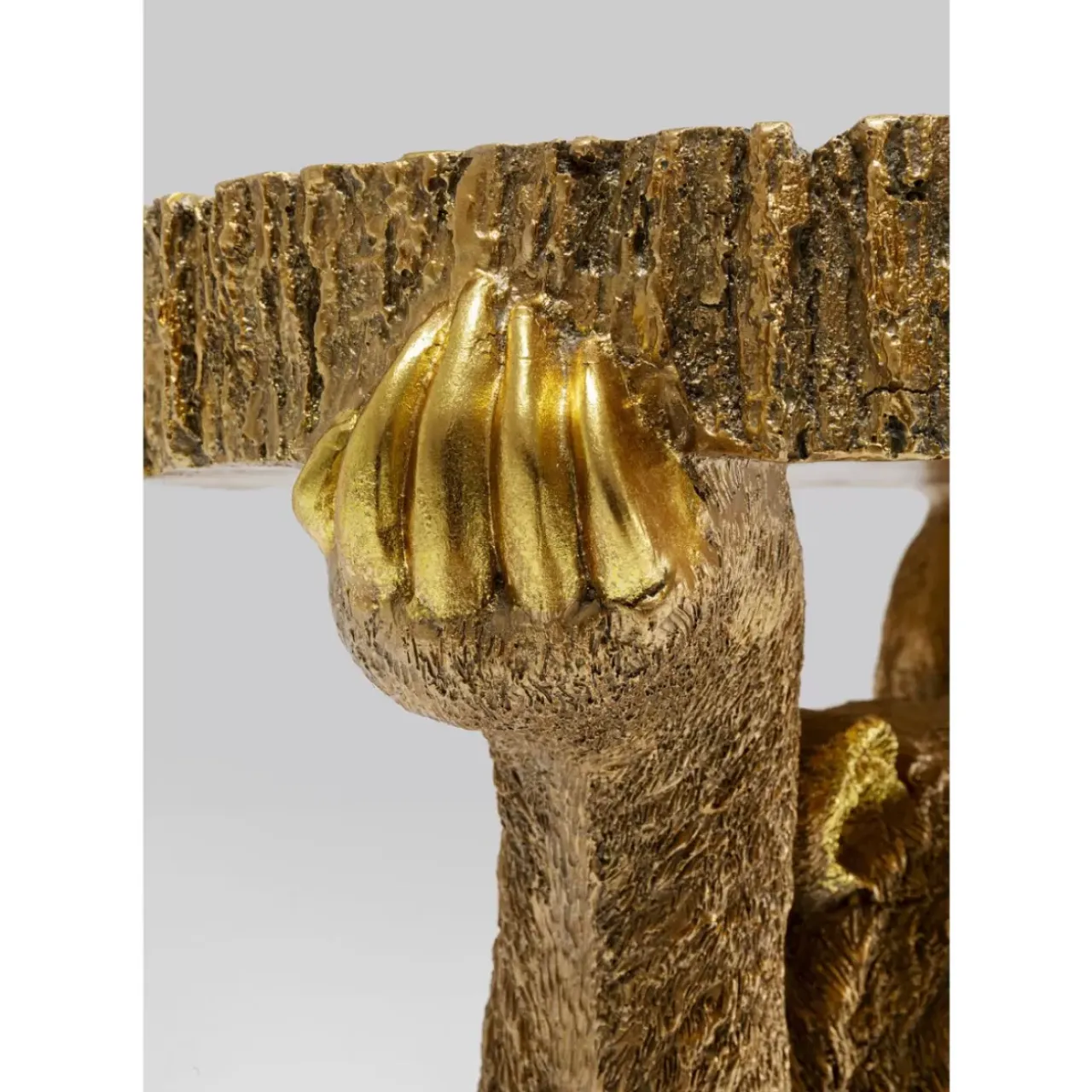 Tische-KARE Design Beistelltisch Animal Bear Gold 35X34Cm