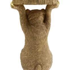 Tische-KARE Design Beistelltisch Animal Bear Gold 35X34Cm