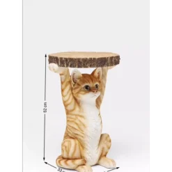 Tische-KARE Design Beistelltisch Animal Ms Cat O33Cm