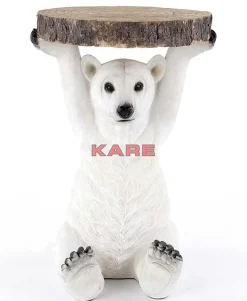 Tische-KARE Design Beistelltisch Animal Polar Bear O37Cm