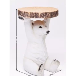 Tische-KARE Design Beistelltisch Animal Polar Bear O37Cm