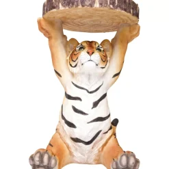Tische-KARE Design Beistelltisch Animal Tiger O35Cm