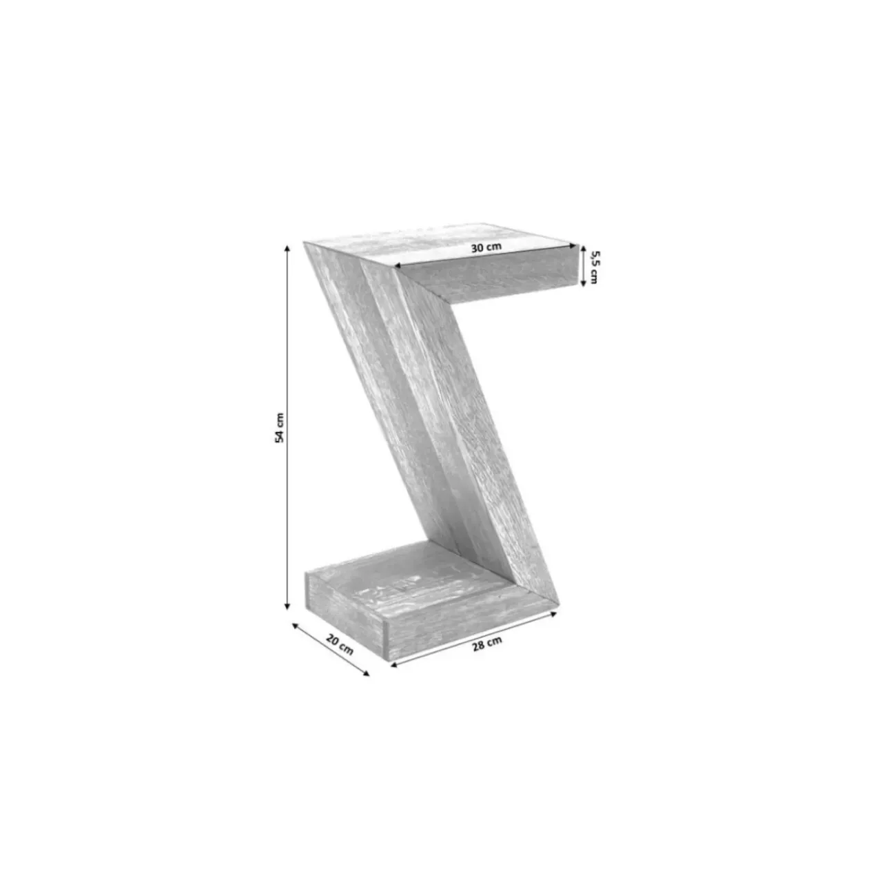 Tische-KARE Design Beistelltisch Authentico Z 30X20Cm
