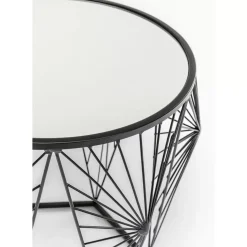 Tische-KARE Design Beistelltisch Cobweb Schwarz (2/Set)