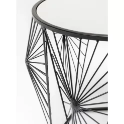 Tische-KARE Design Beistelltisch Cobweb Schwarz (2/Set)