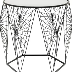 Tische-KARE Design Beistelltisch Cobweb Schwarz (2/Set)