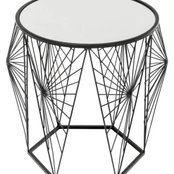 Tische-KARE Design Beistelltisch Cobweb Schwarz (2/Set)