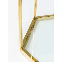 Tische-KARE Design Beistelltisch Comb Gold 55