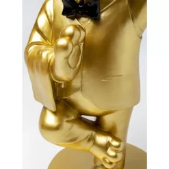 Tische-KARE Design Beistelltisch Cool Bulldog Tray Gold 34X55Cm