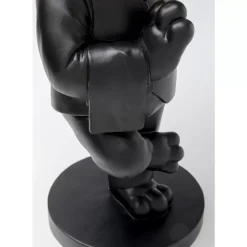 Tische-KARE Design Beistelltisch Cool Bulldog Tray Schwarz 34X55Cm