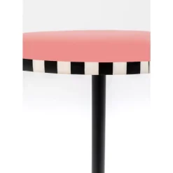Tische-KARE Design Beistelltisch Domero Checkers Rot O40Cm