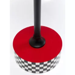 Tische-KARE Design Beistelltisch Domero Checkers Rot O40Cm