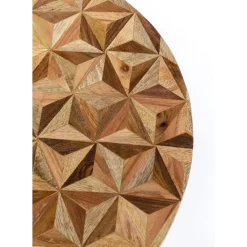 Tische-KARE Design Beistelltisch Domero Geo Braun O40Cm