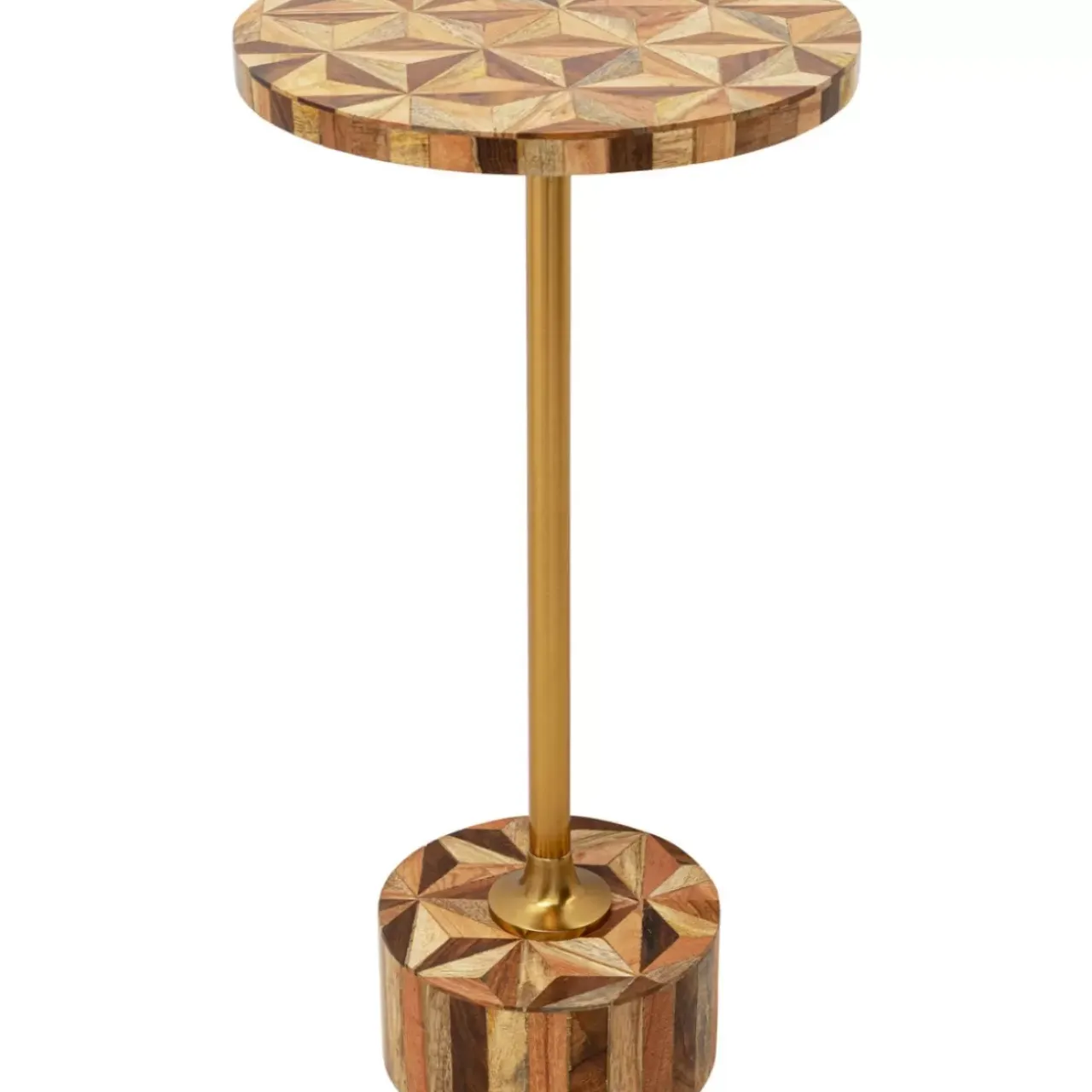 Tische-KARE Design Beistelltisch Domero Geo Braun O25Cm