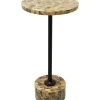 Tische-KARE Design Beistelltisch Domero Mosaic Grau O25Cm