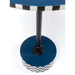 Tische-KARE Design Beistelltisch Domero Race Blau O40Cm