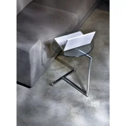 Tische-KARE Design Beistelltisch Easy Living Klarglas O46Cm