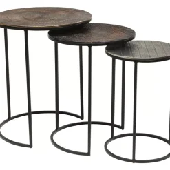Tische-KARE Design Beistelltisch Electra (3/Set) O48Cm