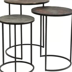 Tische-KARE Design Beistelltisch Electra (3/Set) O48Cm