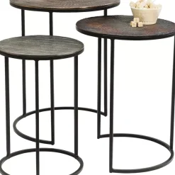 Tische-KARE Design Beistelltisch Electra (3/Set) O48Cm