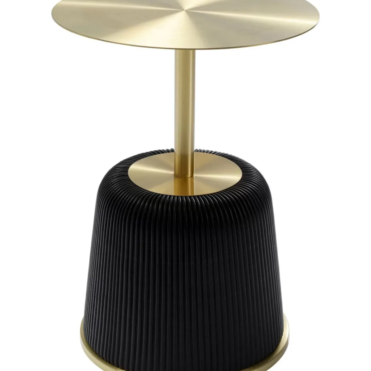 Tische-KARE Design Beistelltisch Endless Vegas Schwarz O40Cm