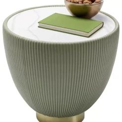 Tische-KARE Design Beistelltisch Endless Vegas Grun O47Cm