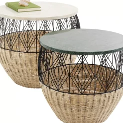 Tische-KARE Design Beistelltisch Esha (2/Set)