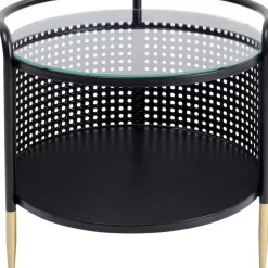 Tische-KARE Design Beistelltisch Fence O45Cm