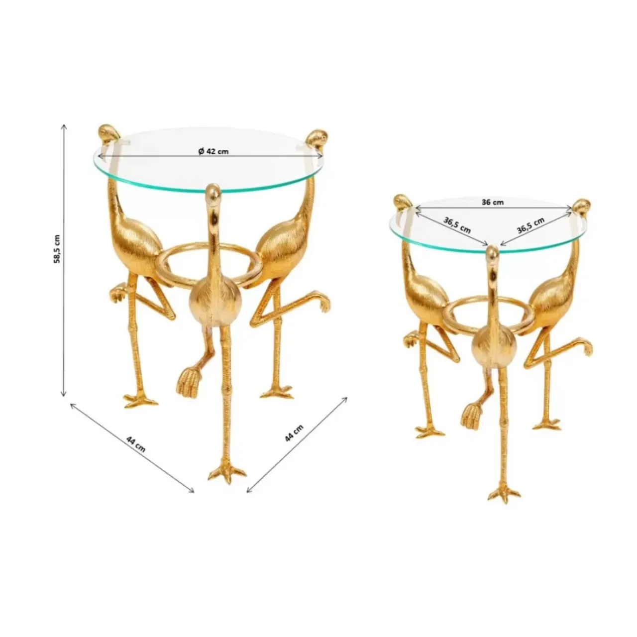 Tische-KARE Design Beistelltisch Flamingo