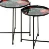 Tische-KARE Design Beistelltisch Flowers Garden Round (2/Set)