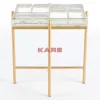 Tische-KARE Design Beistelltisch Iceline Gold 43X33Cm