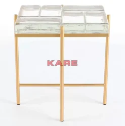 Tische-KARE Design Beistelltisch Iceline Gold 43X33Cm