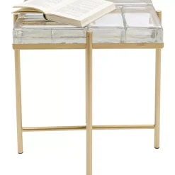 Tische-KARE Design Beistelltisch Iceline Gold 43X33Cm