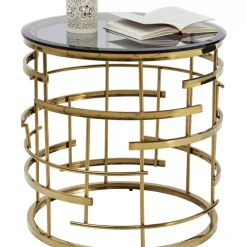 Tische-KARE Design Beistelltisch Jupiter Gold O55Cm