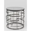 Tische-KARE Design Beistelltisch Jupiter Silber O55Cm