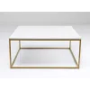 Tische-KARE Design Beistelltisch Key West Gold 40X40Cm